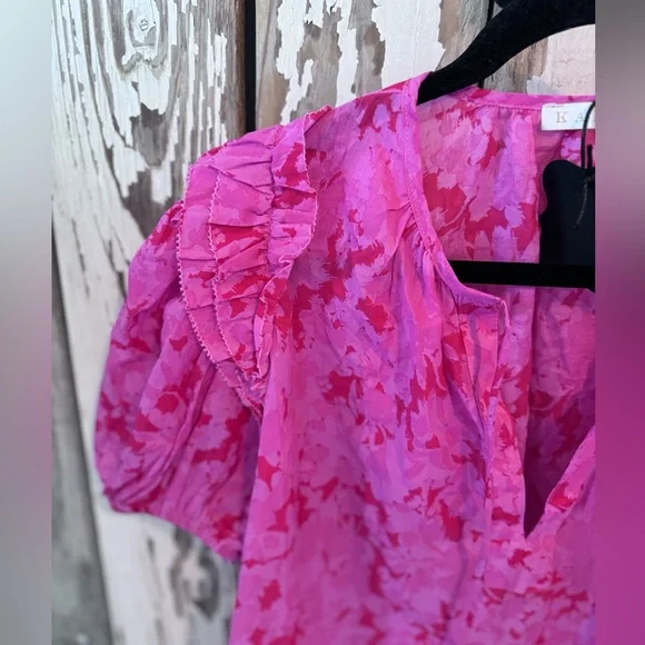 Karlie Pink Floral Blouse - Picture 3 of 9